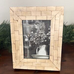 Pottery Barn Beige Mosaic Photo Frame